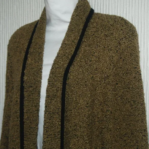 Side Effects Women's Vintage Open Front Sweater Knit Cardigan - Picture 4 of 7